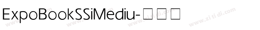Expo Book S Si Mediu字体转换